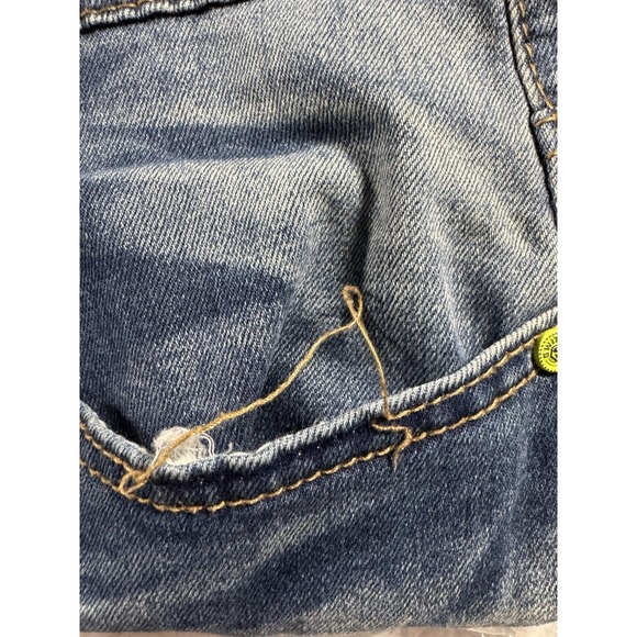 Switch Remarkable Jeans 40x32 Slim Taper Moto Distressed Paint - Picture 6 of 10